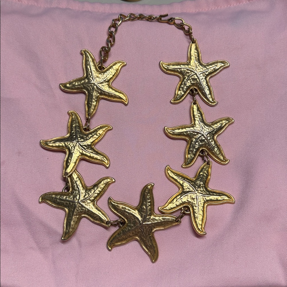 Bronze Starfish Necklace Nautical Beach Coastal Jewelry - Picture 2 of 12